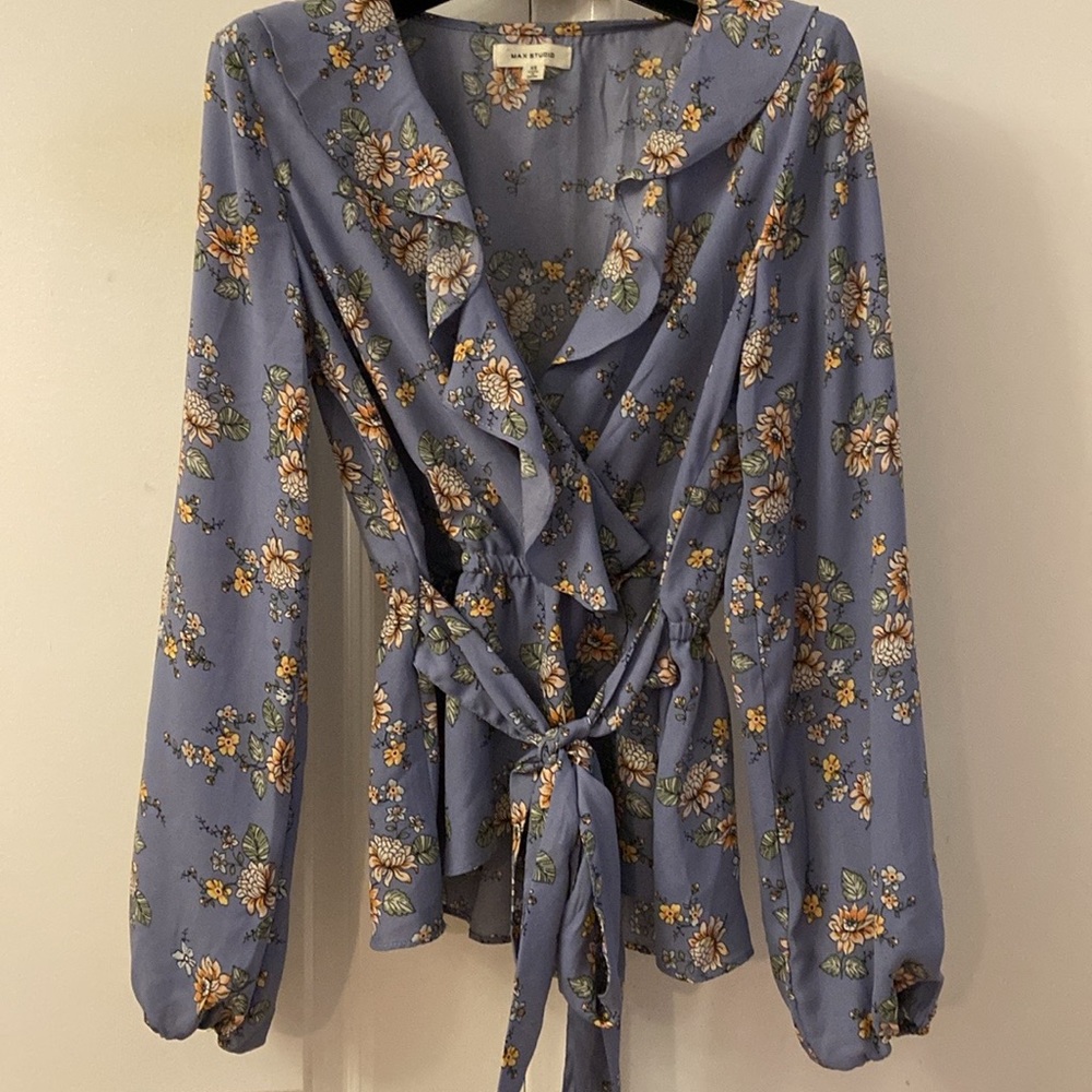 Max Studio flower print blouse
